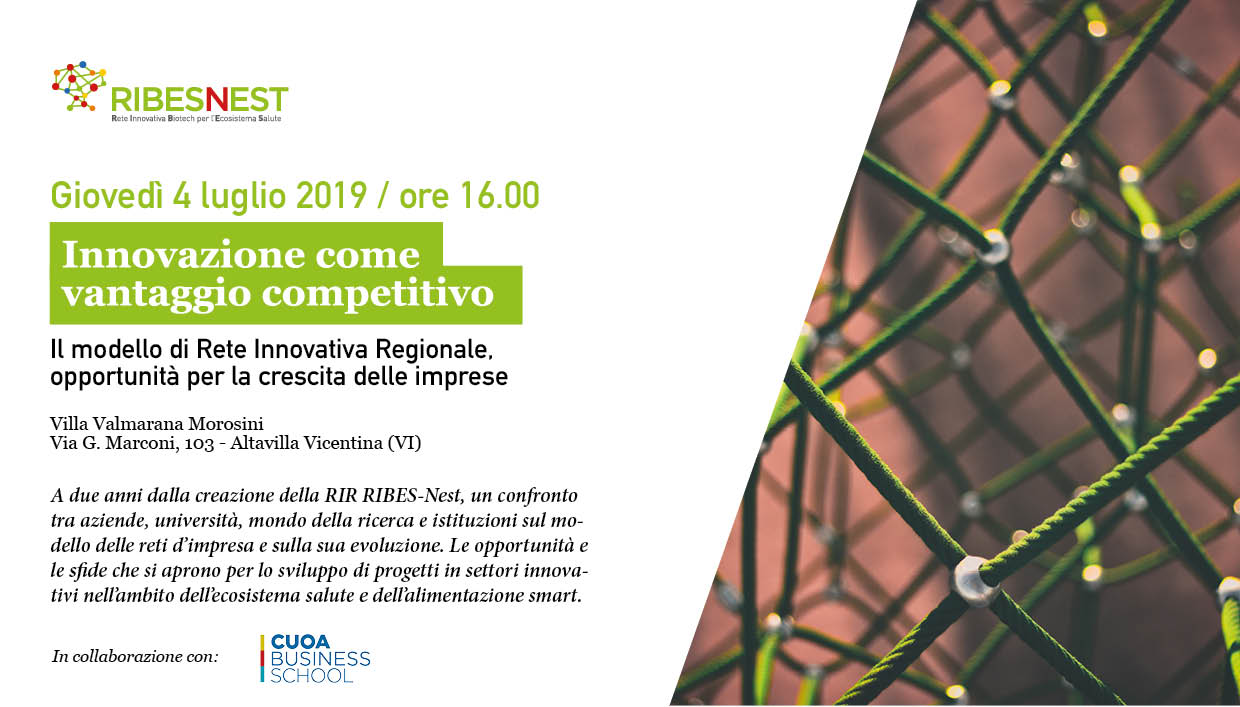 Convegno “Innovazione come vantaggio competitivo”, il 4 luglio al CUOA di Altavilla