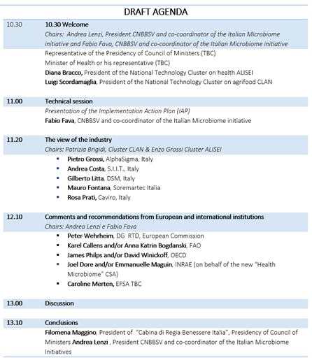 Italian microbiome initiative: evento on-line per il nuovo Implementation action plan