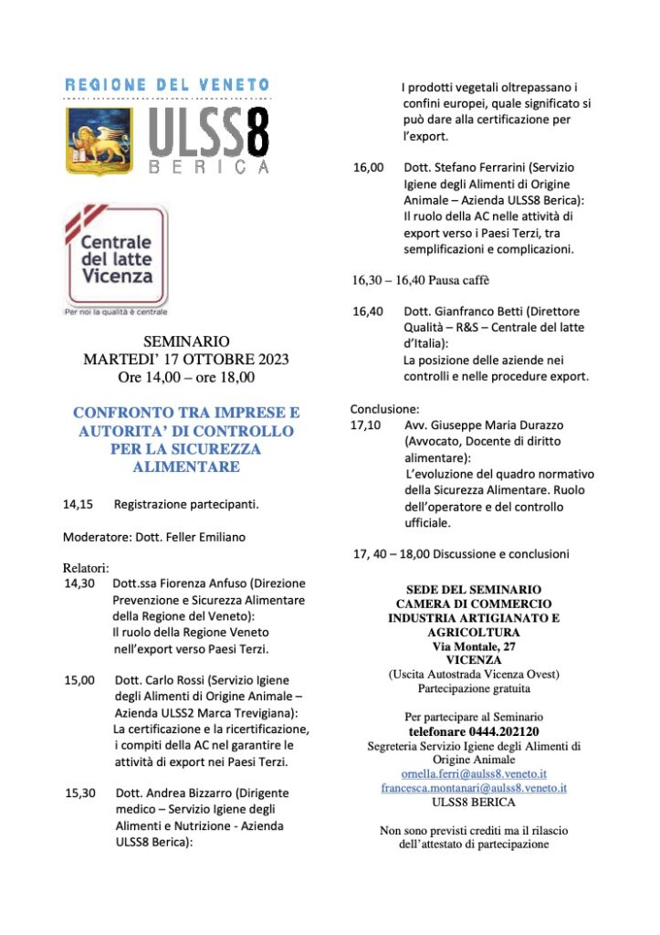 VICENZA SEMINARIO 17 OTTOBRE 2023