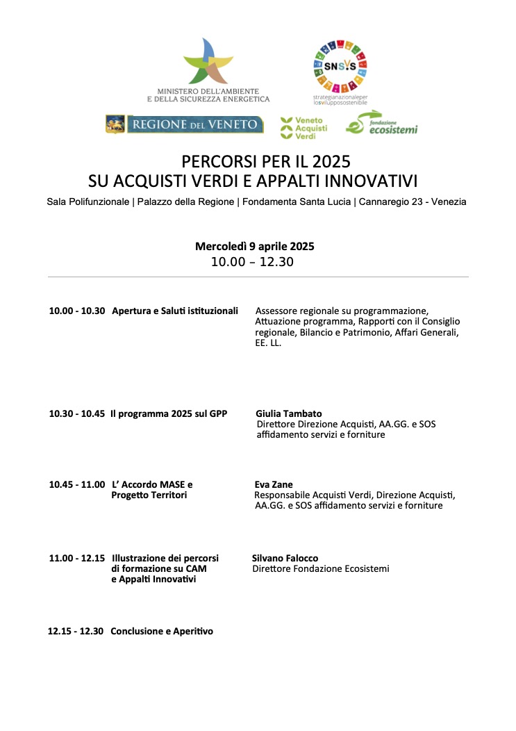 5. Programma 9 aprile 2025 par condicio