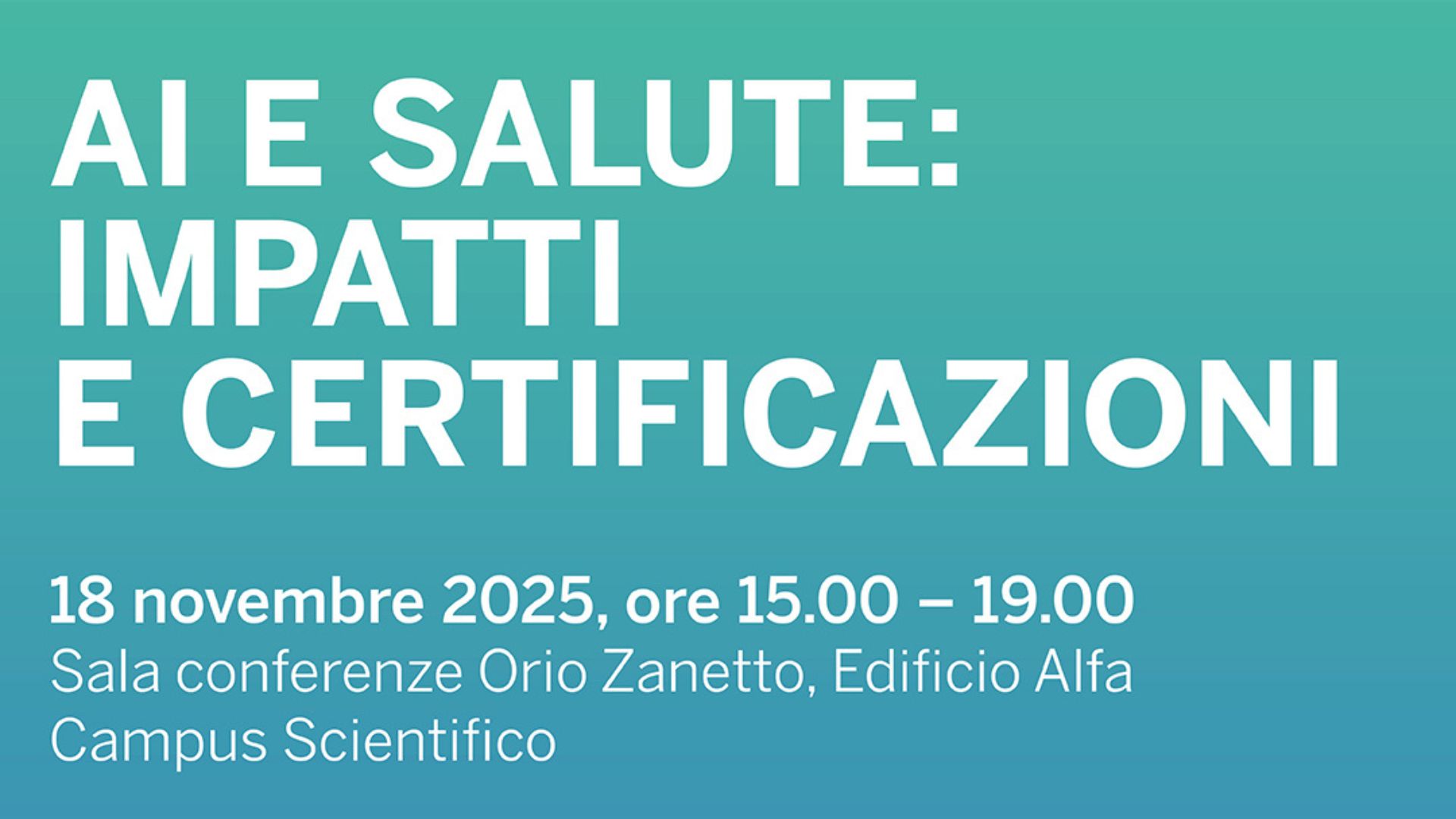 AI e salute: impatti e certificazioni. Il dott. Di Biase partecipa all’evento organizzato da Ca’ Foscari