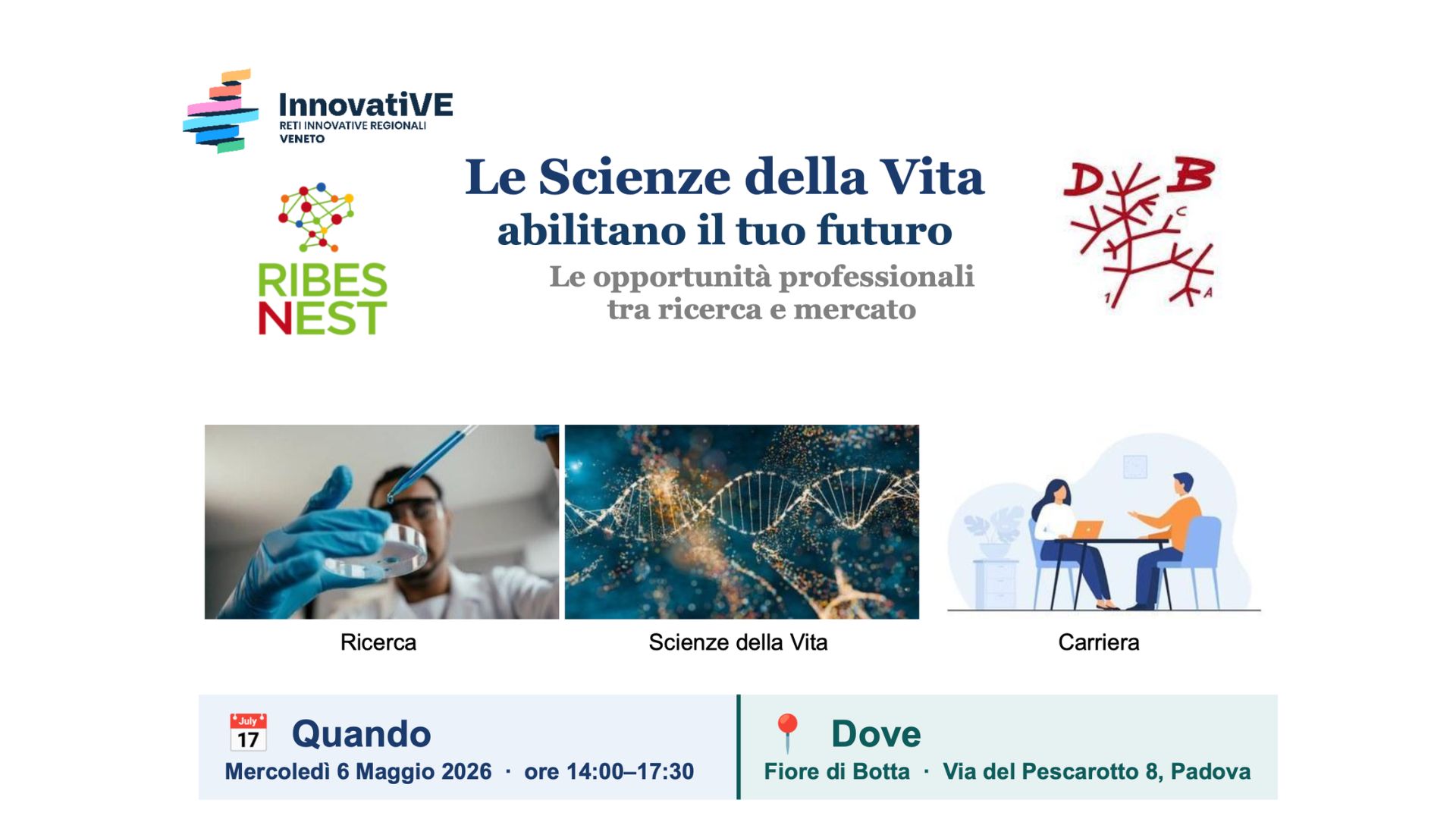 RIBES-Nest partecipa al Job Placement del Dipartimento di Biologia dell’Università degli Studi di Padova